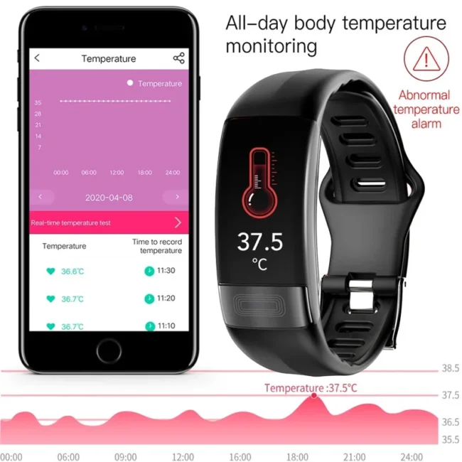 Blood Pressure Ekg Medical Diagnosis Health Smart Watch Men'S Fitness Bracelet With Pressure Measurement Ecg Distance Bracelet - Image 4