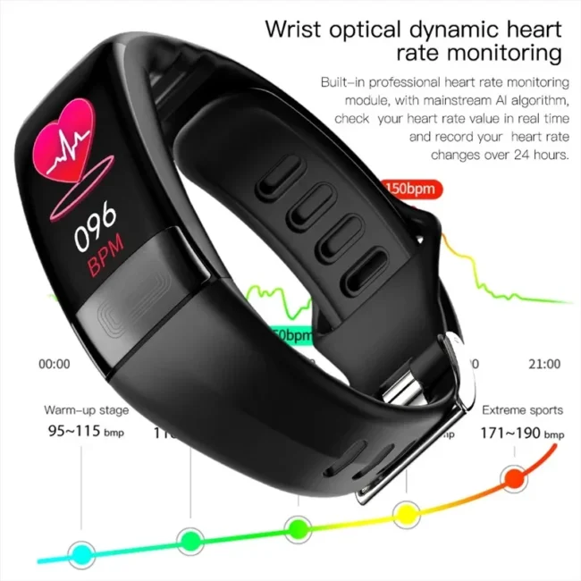 Blood Pressure Ekg Medical Diagnosis Health Smart Watch Men'S Fitness Bracelet With Pressure Measurement Ecg Distance Bracelet - Image 3