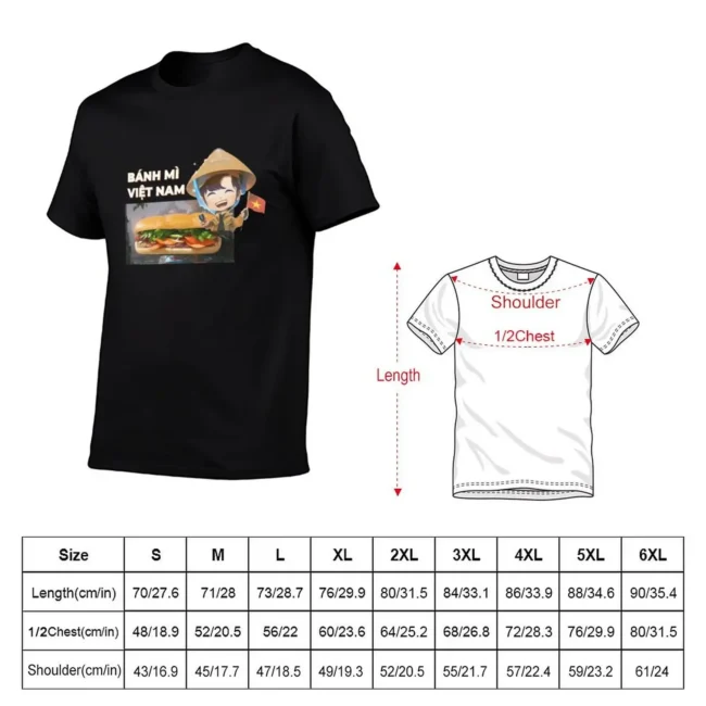 Banh mi Viet Nam food T-Shirt tees vintage clothes t shirts men - Image 5