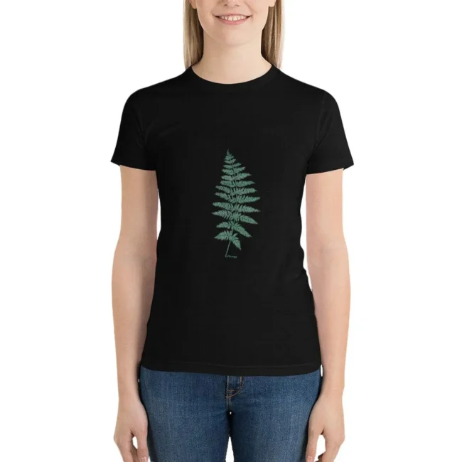 New Zealand Tree Fern T-Shirt Female clothing lady clothes graphics Women's cotton t-shirt