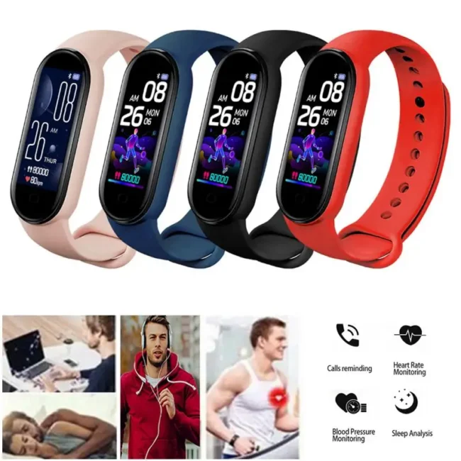 M5 Pro Smart Watch Men Women Sports Fitness Watch Band Blood Pressure Heart Rate Health Monitor Bracelet Waterproof Smart Band - Image 6